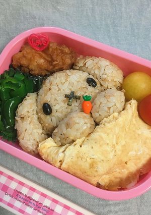 眠くないけど、おやすみうさちゃん弁当-レシピのメイン写真