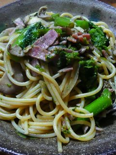 菜の花の和風パスタ-レシピのメイン写真
