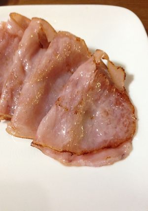 ハム☆油で焼いただけ☆カリカリ激うま！-レシピのメイン写真