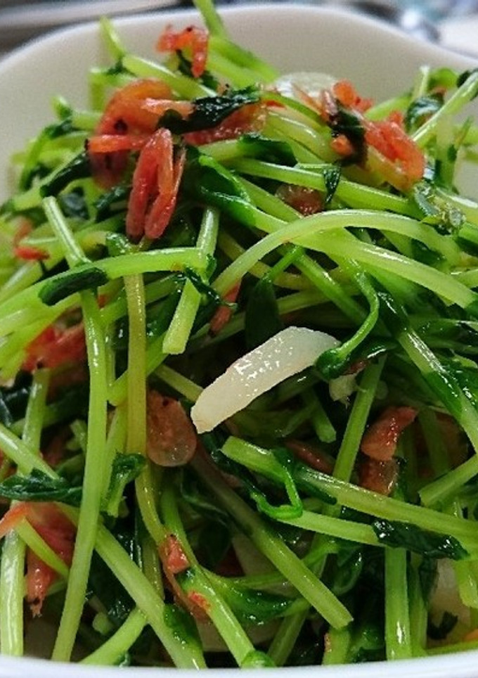簡単☆豆苗と桜えびのにんにく炒め-レシピのメイン写真