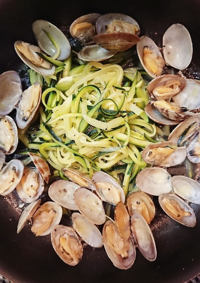 あさりとズッキーニのパスタ仕立て-レシピのメイン写真