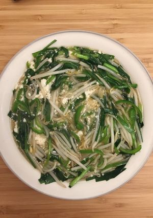 コスパ抜群!豆腐ニラもやし-レシピのメイン写真
