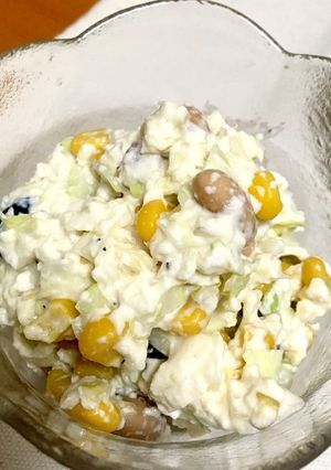 簡単ヘルシー!豆腐でコールスロー-レシピのメイン写真