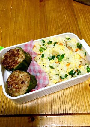 中学生女子 ピーマンづくし弁当-レシピのメイン写真