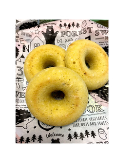 かぼちゃポタージュ アレンジ 焼ドーナツ-レシピのメイン写真
