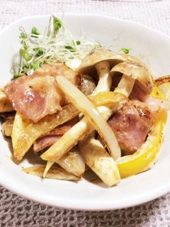 低糖質☆しめじベーコンのマヨネーズ炒め-レシピのメイン写真