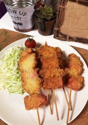 魚肉ソーセージと玉ねぎの串カツ-レシピのメイン写真