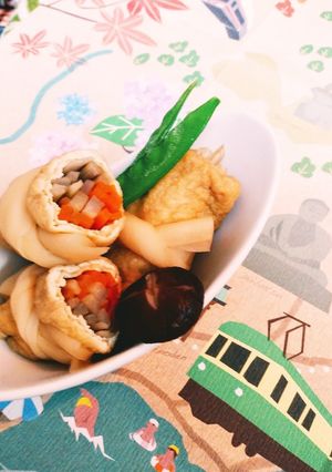 ️ごぼうとにんじんのクルクル信田巻き-レシピのメイン写真