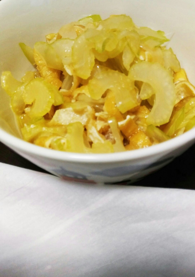 セロリと油揚げの煮浸し-レシピのメイン写真