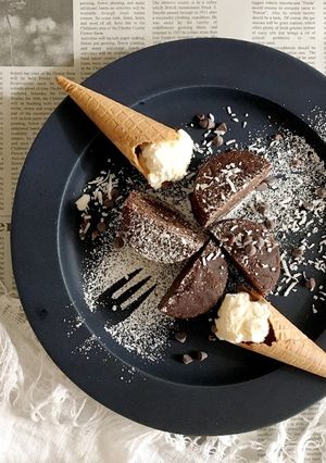 バター無しでも濃厚。時短ガトーショコラ-レシピのメイン写真