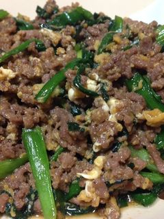 ごはんが進む!ひき肉にら玉炒め-レシピのメイン写真