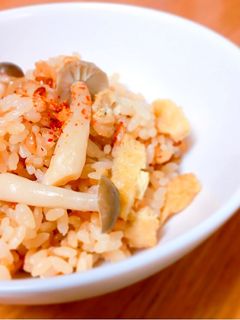 しめじと油揚げの炊き込みご飯-レシピのメイン写真