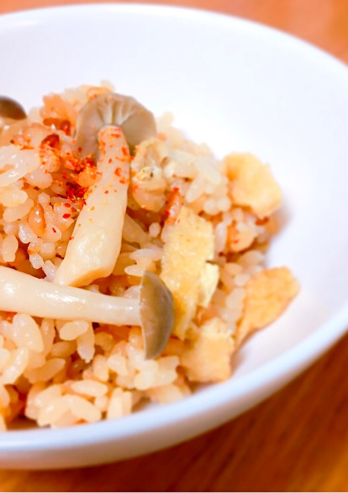 しめじと油揚げの炊き込みご飯-レシピのメイン写真