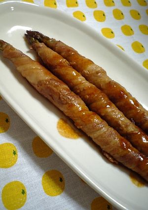 ソォッース☆アスパラの豚肉巻き-レシピのメイン写真