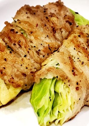 新キャベツの豚バラ巻き焼き♡簡単♪美味♪-レシピのメイン写真