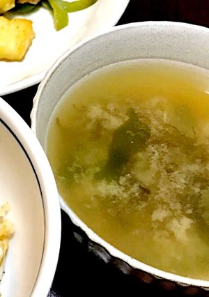 ☆モズク&ワカメ味噌汁☆-レシピのメイン写真