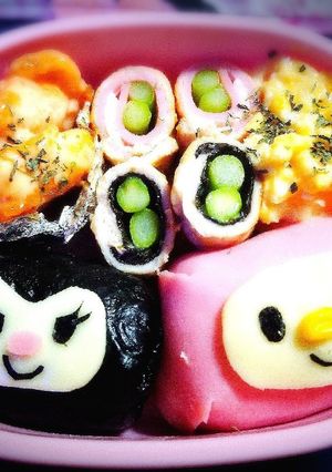 ♡俵おにぎりで簡単！クロミとマイメロ♡-レシピのメイン写真