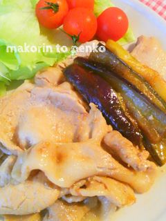 簡単*夏にピッタリ!豚となすの生姜焼き-レシピのメイン写真
