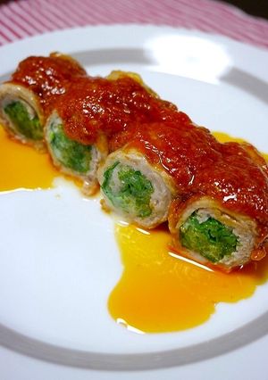 簡単！豆苗のチーズ肉巻きイタリアン-レシピのメイン写真