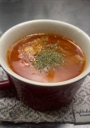 簡単トマトジュースで作るミネストローネ-レシピのメイン写真
