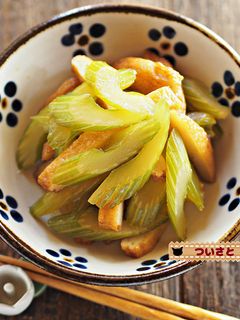 セロリとさつま揚げの炒め煮-レシピのメイン写真