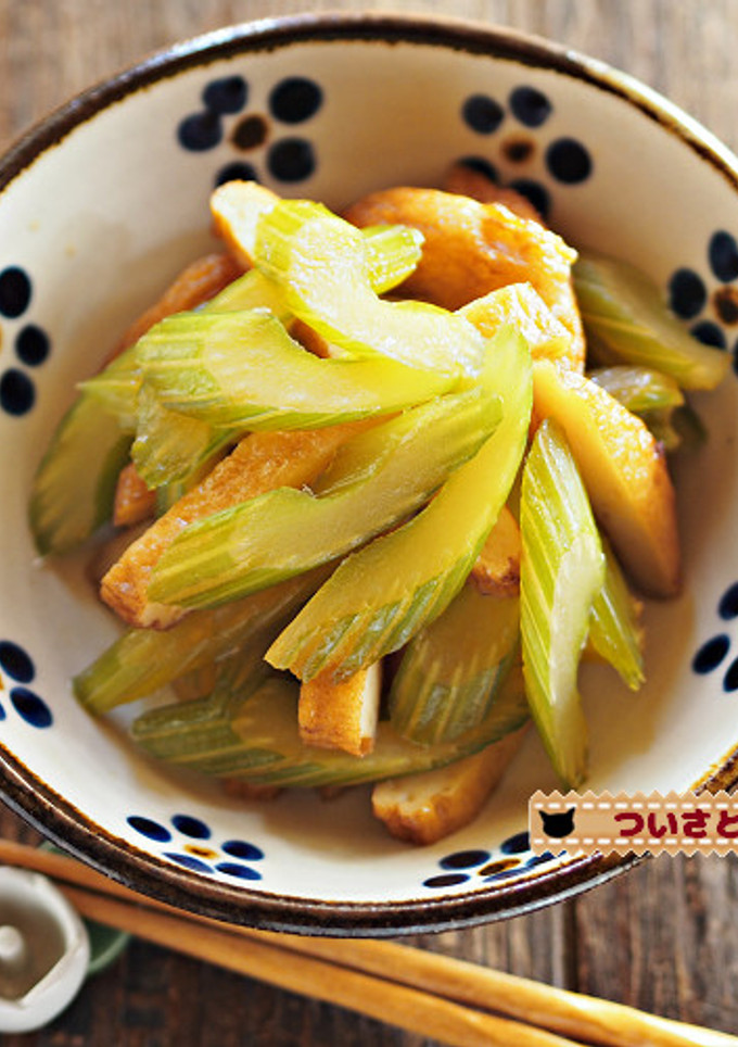 セロリとさつま揚げの炒め煮-レシピのメイン写真