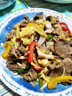 牛肉と卵の黒酢炒め-レシピのメイン写真