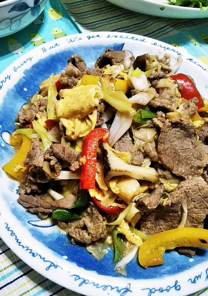 牛肉と卵の黒酢炒め-レシピのメイン写真