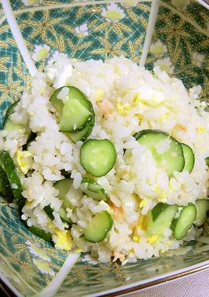 みそパウダーで胡瓜とたまごの混ぜ込みご飯-レシピのメイン写真