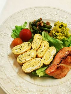 お弁当用 あおさ入りだし巻き玉子焼き-レシピのメイン写真