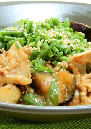 豚バラ肉と野菜のピリ辛味噌炒め！-レシピのメイン写真