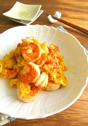 簡単☆お弁当にも♪海老と卵のバター醤油-レシピのメイン写真