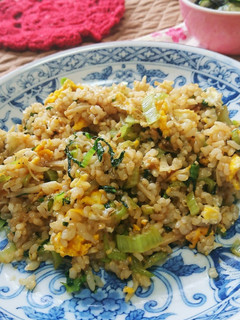 生姜にんにく小松菜のみ入の卵炒飯-レシピのメイン写真