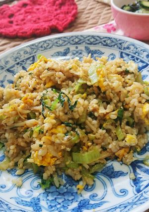 生姜にんにく小松菜のみ入の卵炒飯-レシピのメイン写真
