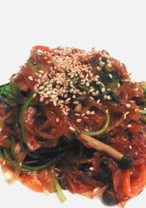 緑豆春雨DEみそだれチャプチェ-レシピのメイン写真
