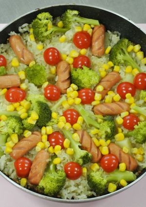 感謝の気持ち♥野菜たっぷりパエリア-レシピのメイン写真