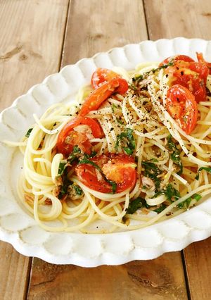 簡単♪トマトの冷製パスタ（裏ワザで絶品）-レシピのメイン写真