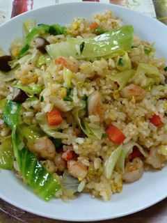 エビ入りレタスチャーハン-レシピのメイン写真