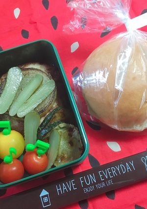 挟んで食べてね♪ハンバーガー弁当-レシピのメイン写真