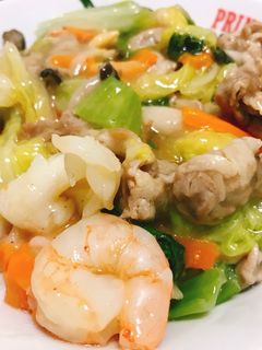 簡単!激旨!ご飯がススム☆八宝菜で中華丼-レシピのメイン写真