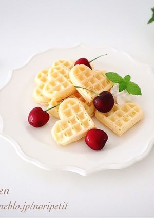 簡単♡サクっふわ♡アメリカンワッフル-レシピのメイン写真