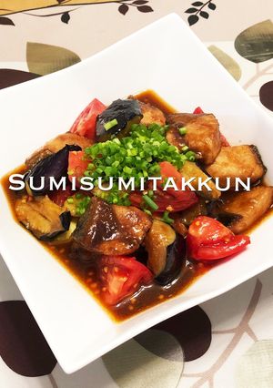 ブリとナスとトマトのサッパリ揚げ出し♪-レシピのメイン写真