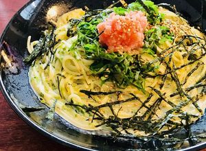 五右衛門風明太子と生海苔のクリームパスタ-レシピのメイン写真