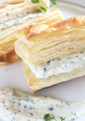 豆腐クリームの甘くないミルフィーユ-レシピのメイン写真
