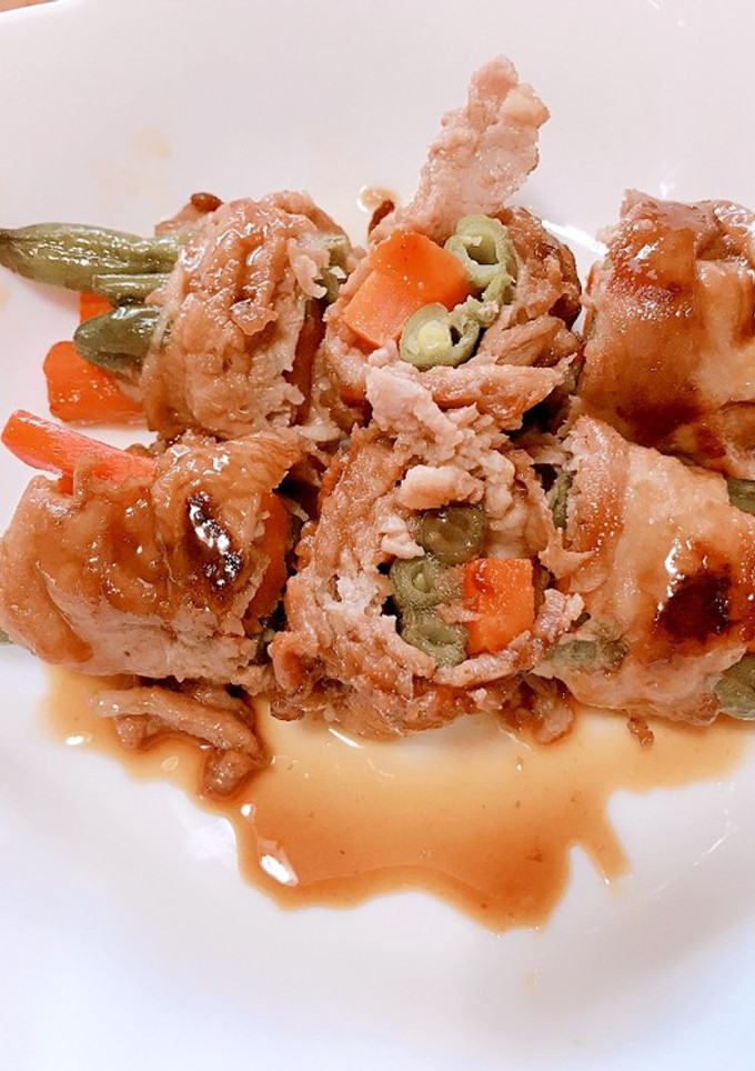 いんげんとにんじんの肉巻き-レシピのメイン写真
