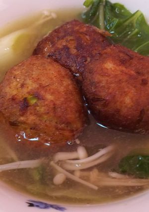 簡単・手作り薩摩揚げと野菜スープ-レシピのメイン写真