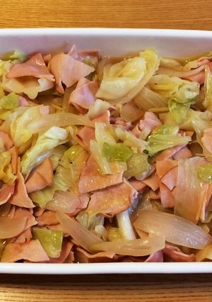 キャベツとハムのマヨ煮-レシピのメイン写真
