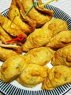 えんどう豆ご飯のいなり寿司-レシピのメイン写真