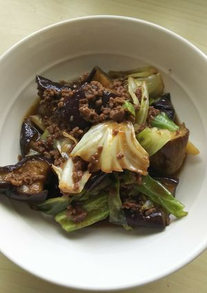茄子とキャベツのしょうが炒め-レシピのメイン写真