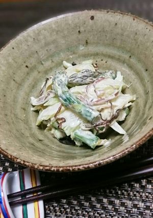 セロリとミョウガとアスパラの和サラダ-レシピのメイン写真